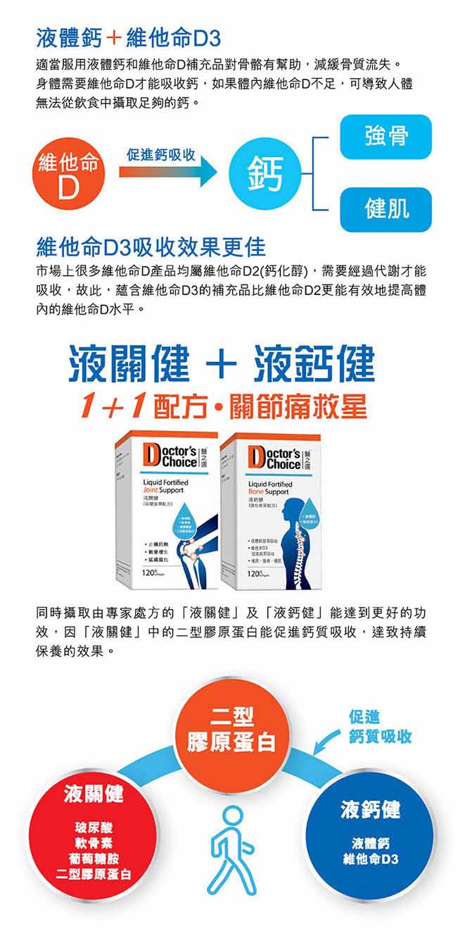 Medical Choice Liquid Calcium (bone-strengthening formula) strengthens bones, teeth and muscles. Vitamin D3 promotes calcium absorption.