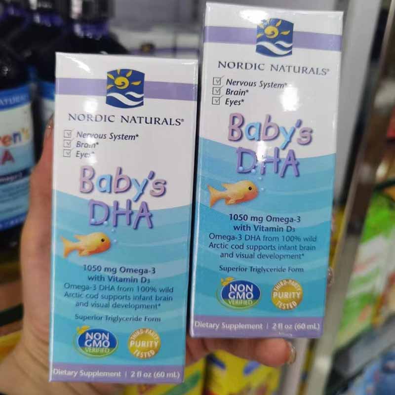 Nordic Naturals Baby Fish Cod Liver Oil DHA + Vitamin D3 (2oz/60ml)