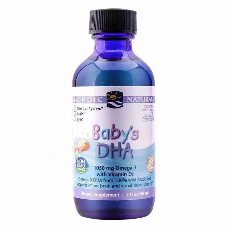 Nordic Naturals Baby Fish Cod Liver Oil DHA + Vitamin D3 (2oz/60ml)