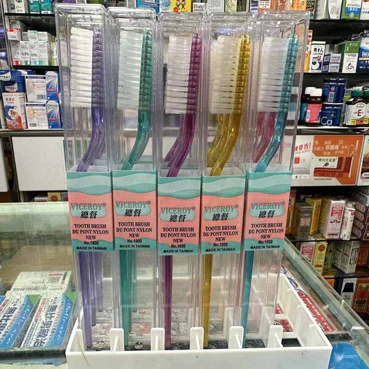 VICEROY Viceroy bristle toothbrush quick-acting teeth cleaning 6-pack with random colors made in Taiwan