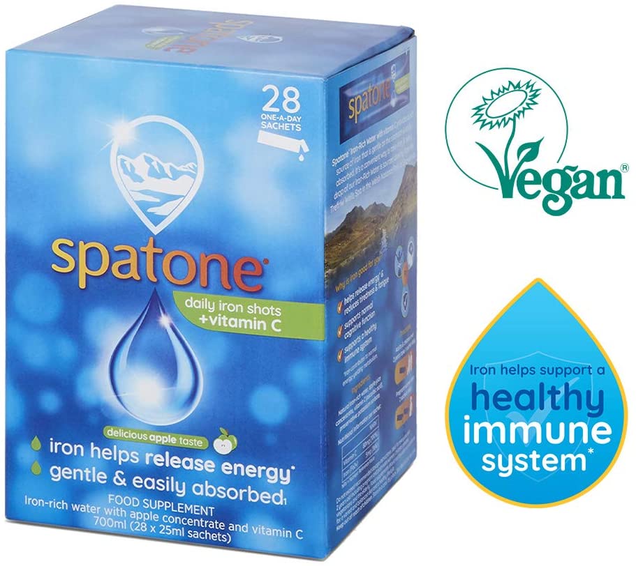 British SPATONE 100% natural liquid iron 25ML X 28 pregnant women and children middle-aged and elderly iron supplement apple flavor