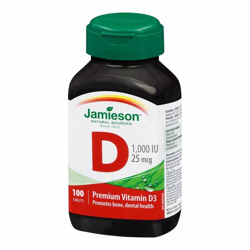 JAMIESON VITAMIN D 1,000 IU 100 Tablets