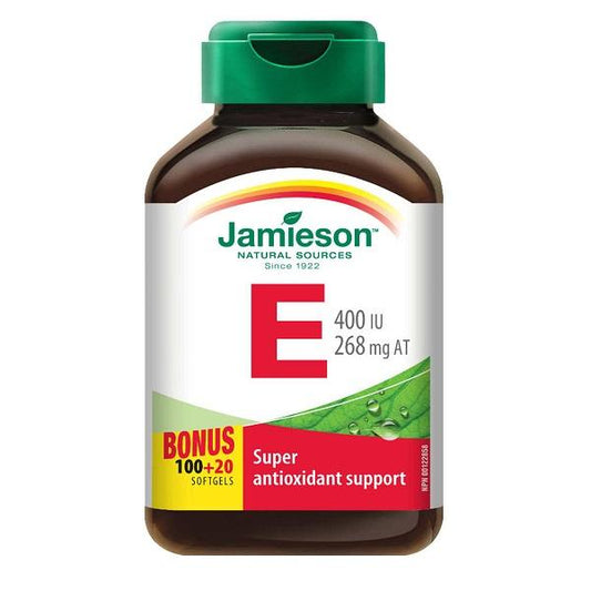 JAMIESON VITAMIN E 增美神 維他命E 400 IU 100+20片 [美肌護膚]