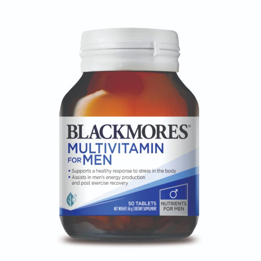 Australian Jiabao Blackmores men's multivitamin 50 capsules energetic release stress healthy