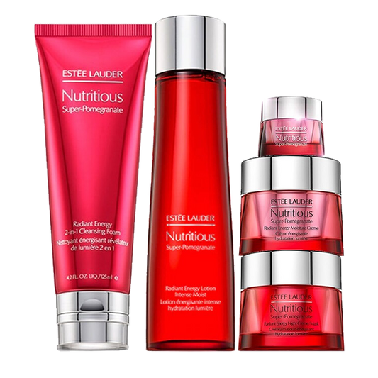 American Estee Lauder red pomegranate 5-piece set cleansing 125ml + water 200ml + night cream 50ml + night cream 50ml + eye cream 15ml