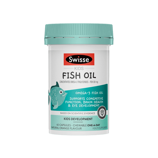 澳洲 SWISSE  儿童鱼油高含量DHA   kids Fish Oil 益智   60粒