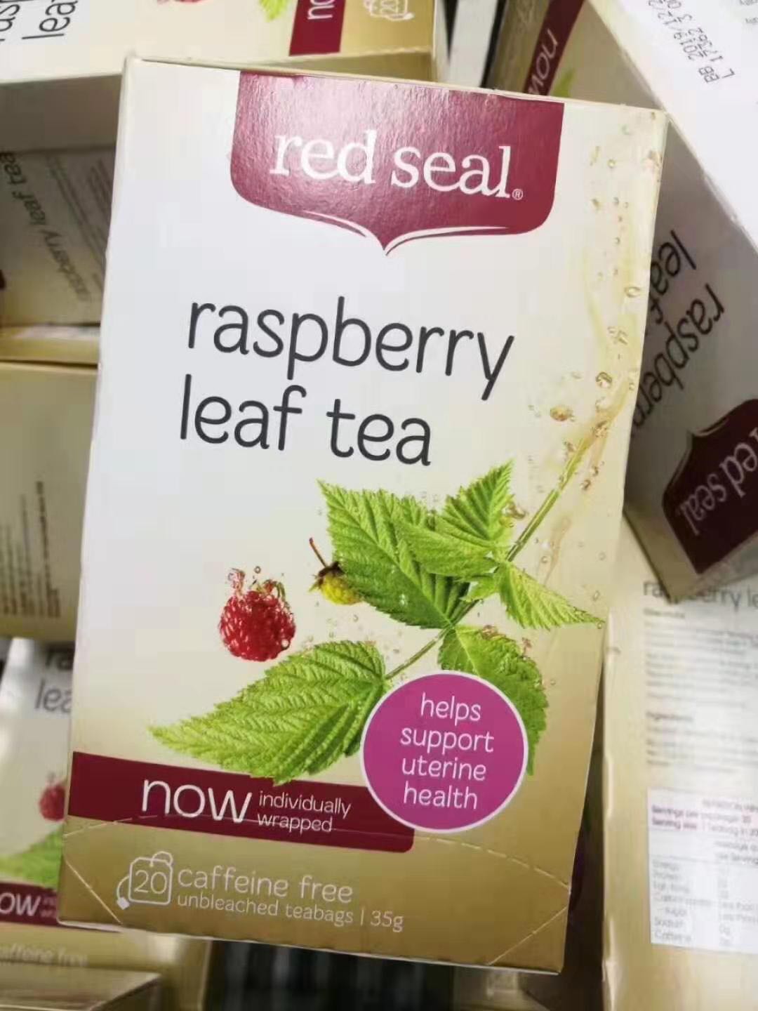 Red Seal【红印覆盆子茶】顺产茶 减轻分娩痛苦 20包/盒*2盒装