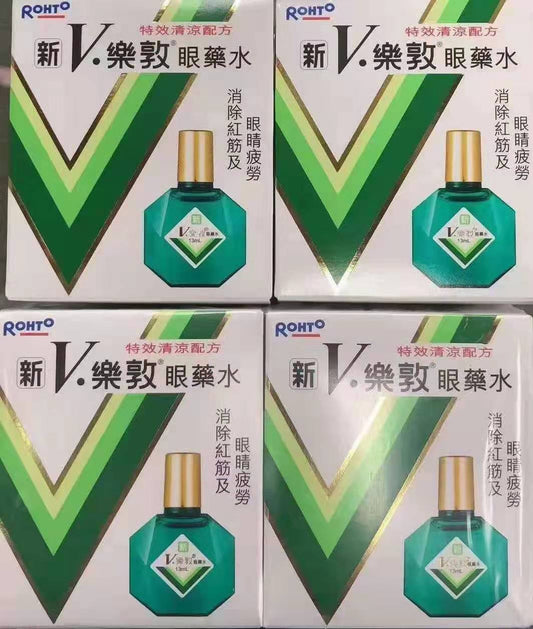 新V乐敦多功能眼药水13ML*2瓶 特效清凉配方、消除眼部不适含多种维他命及特效清凉配方，有效治疗因疲劳引起的眼部不适现象舒缓眼部刺激、消除红筋及痕痒，令双眼回复舒适及凉快