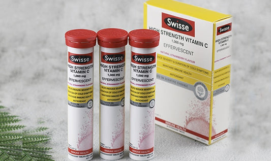 澳洲 Swisse  高浓度维生素C泡腾片 60片/盒  迪丽热巴同款 补充维生素C 提高抵御力 成人维生素