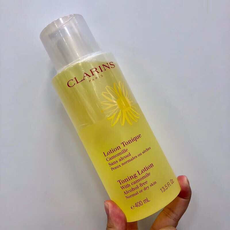 French Clarins Clarins Gentle Toner Rhubarb Water 400ml (Dry/Normal Skin)