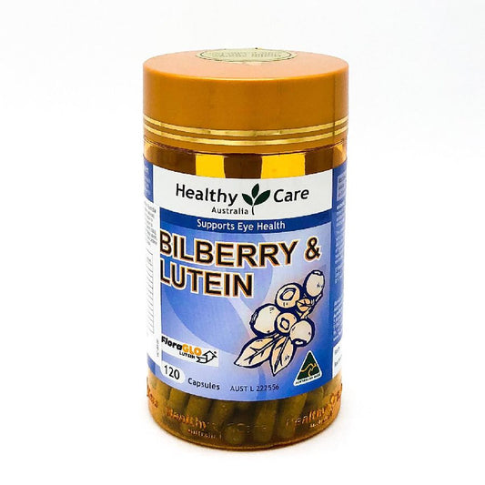 Healthy Care Lutein 120 capsules improves poor vision symptoms, relieves eye fatigue and delays vision decline