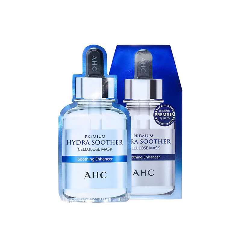 South Korea's AHC third-generation blue B5 hyaluronic acid mask 5 pieces small ampoule mask gentle skin care first aid repair after sun repair intensive hydration