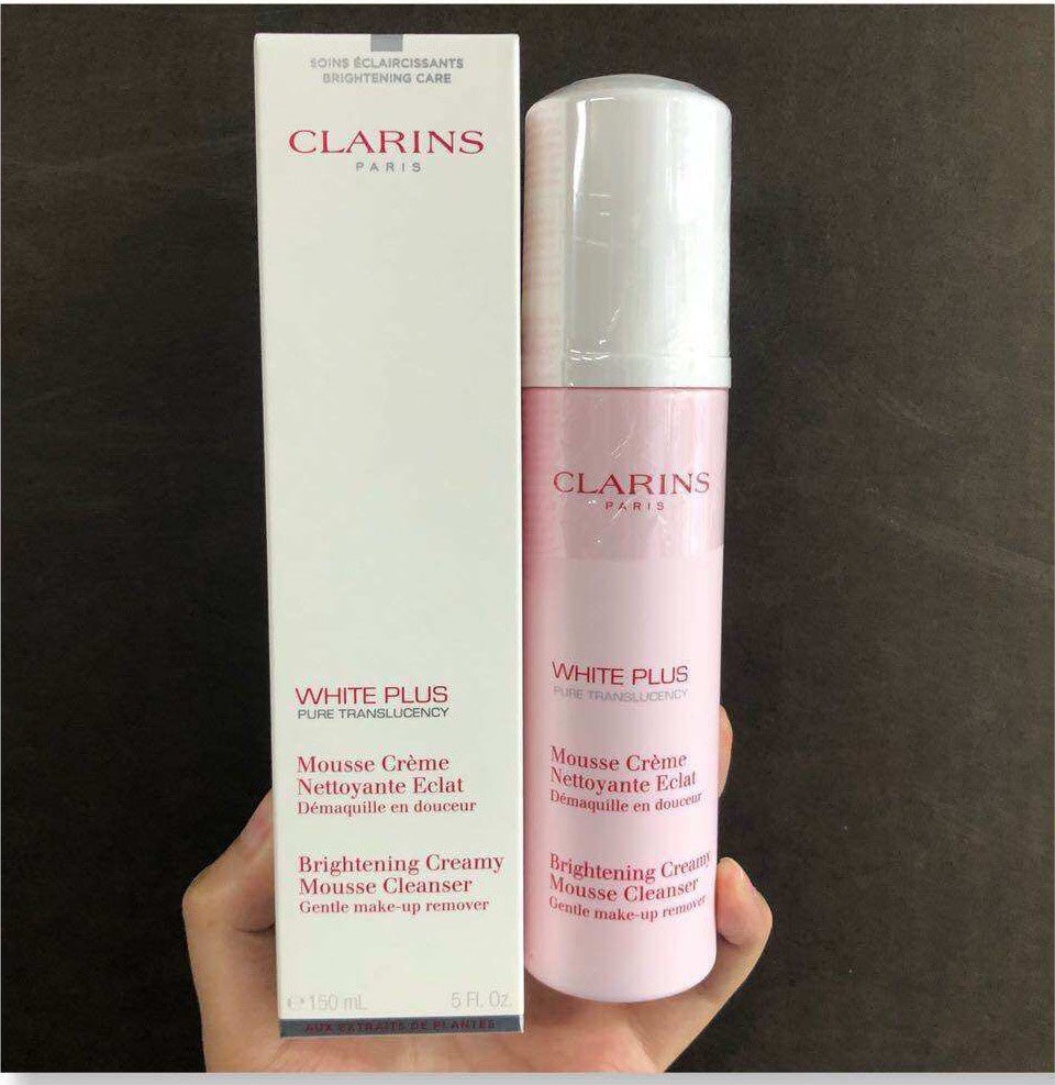 法国 clarins 娇韵诗  美白洗面奶 150ml 泡沫款/慕斯洗面奶 有效清除杂质和污垢，明亮通透肌肤，帮助净化及收紧毛孔