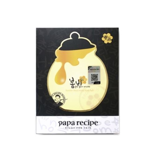 Korean paparecipe Spring Rain Black Lucca Honey Mask 10pcs