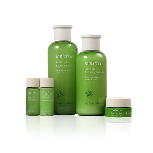 Innisfree Green Tea Balancing Skin Care Set EX (5 Pieces) Green Tea Balancing Skin Care Set EX (5 Items)