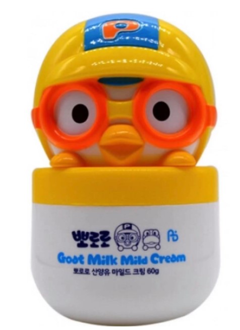 South Korea's Pororo Baolulu goat milk moisturizing cream for babies and children 60g