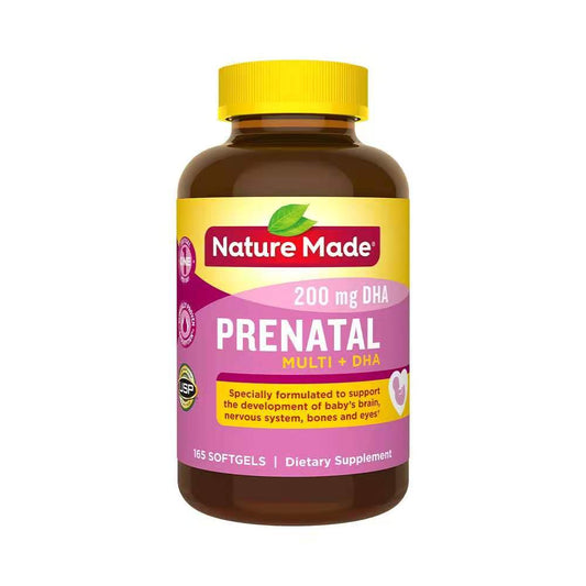 American Nature Made new multivitamin for pregnant women, calcium folate DHA, a bottle of 150 capsules is suitable for pregnancy preparation, pregnancy and lactation, one capsule per day, one bottle can be eaten for 5 months