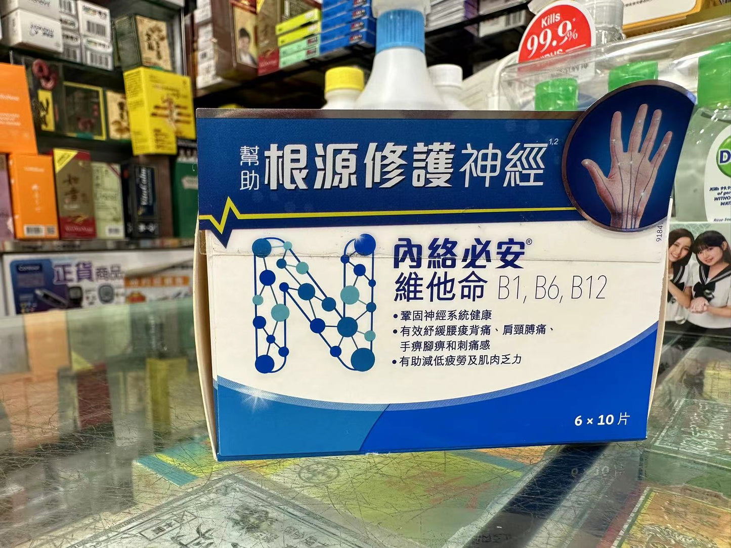 2盒包郵 內絡必安 - 內絡必安 - 內絡必安 Neurobion - 維他命B雜 60粒 - B1, B6, B12 (修復受損神經線，舒緩腰酸背痛、肩頸膊痛、手痺腳痺、刺痛感)